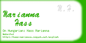 marianna hass business card